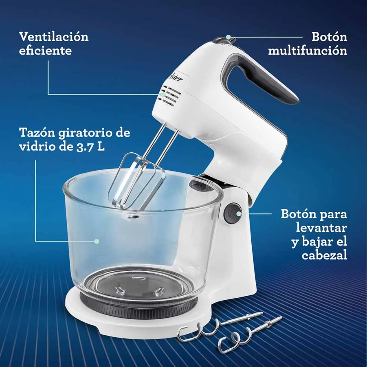 Batidora de mano y pedestal Oster 3611